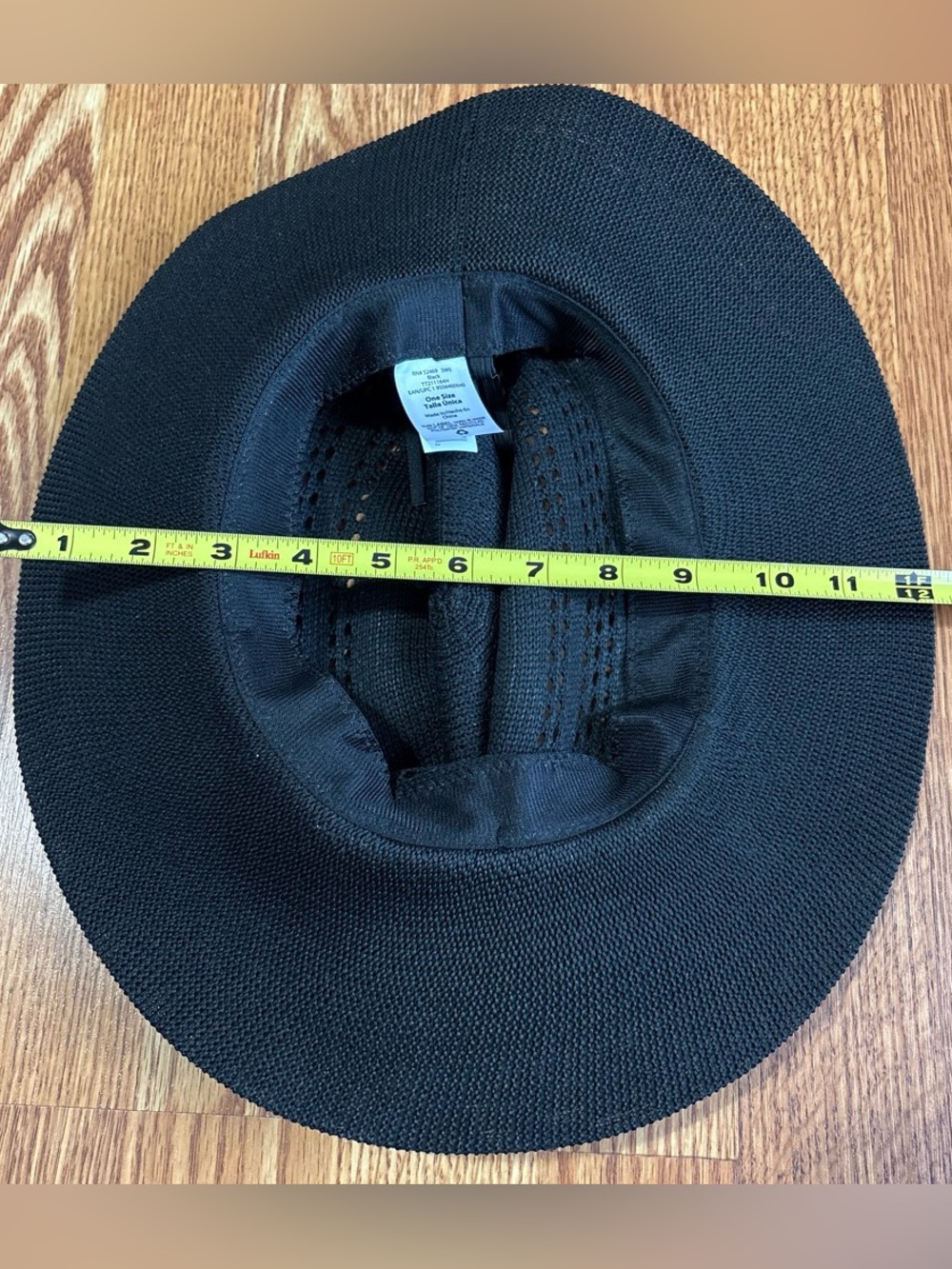Lot of 2 Time & Tru Packable Fedora Solid Black/Navy Tie Accent Band One Size - Picture 9 of 11